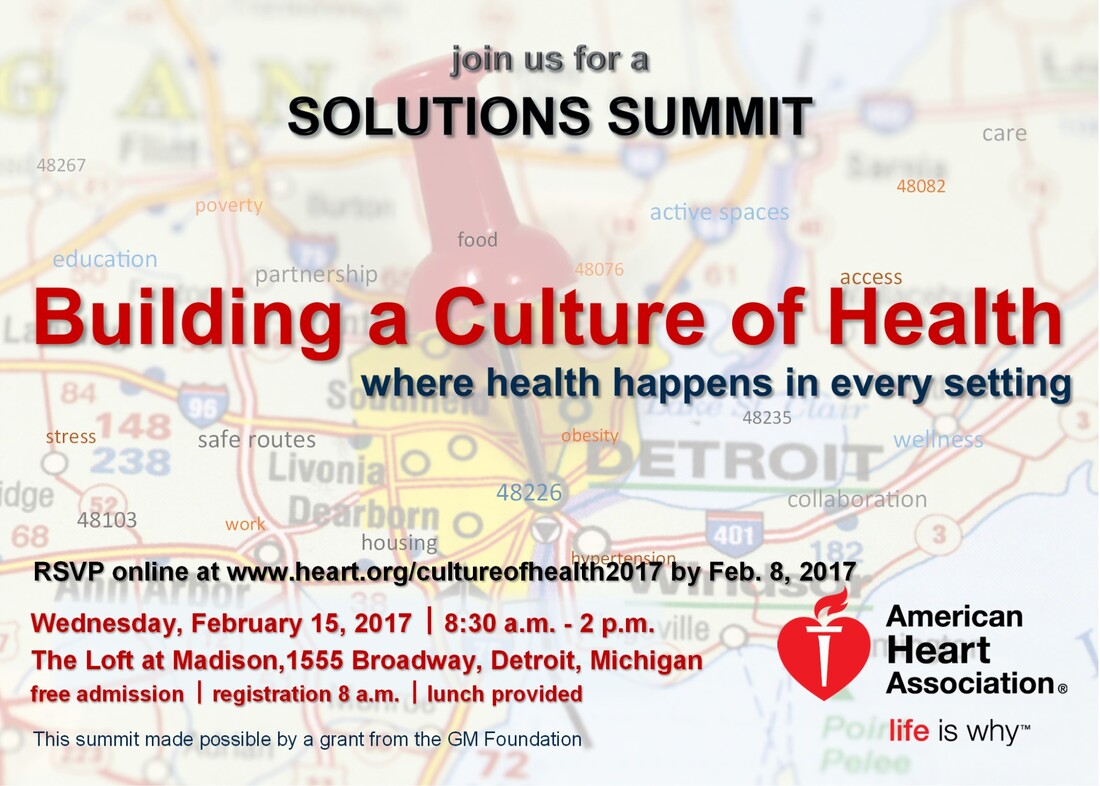 Close-out report for the American Heart Association's 2017 Building a Culture of Health Solutions Summit.